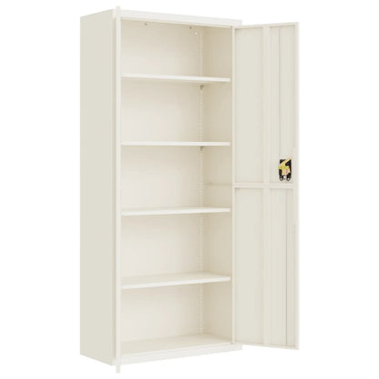 Armadio Classificatore Bianco 90x40x240 cm in Acciaio | homemem39