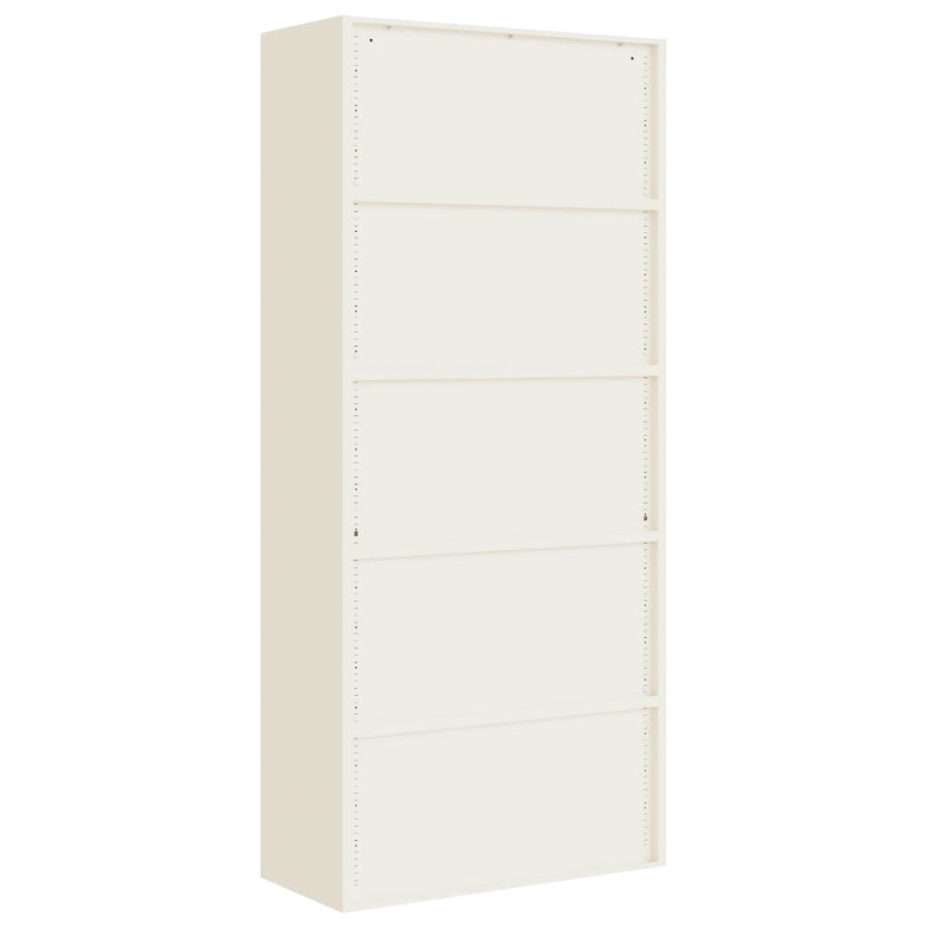 Armadio Classificatore Bianco 90x40x240 cm in Acciaio | homemem39