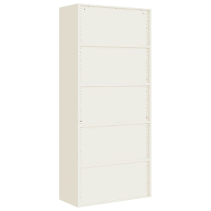 Armadio Classificatore Bianco 90x40x240 cm in Acciaio | homemem39