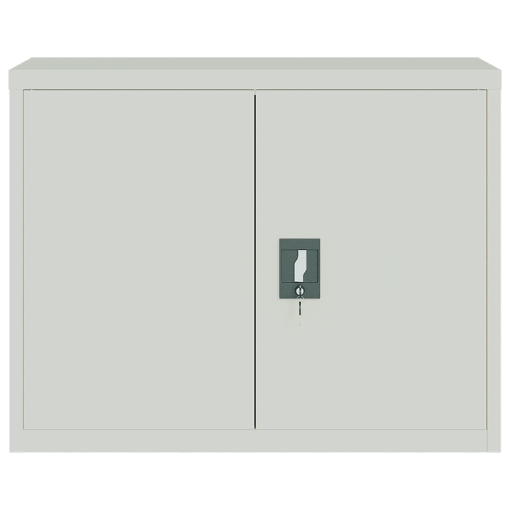 Armadio Classificatore Grigio Chiaro 90x40x110 cm in Acciaio | homemem39