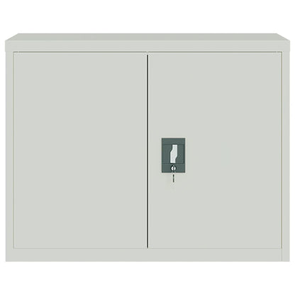 Armadio Classificatore Grigio Chiaro 90x40x110 cm in Acciaio | homemem39