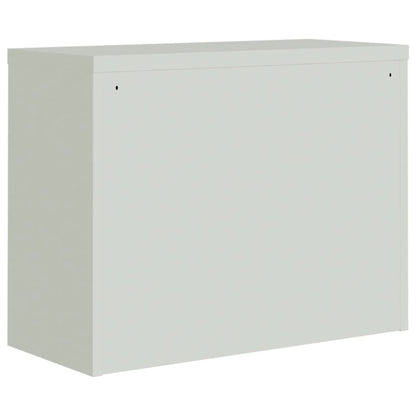 Armadio Classificatore Grigio Chiaro 90x40x110 cm in Acciaio | homemem39