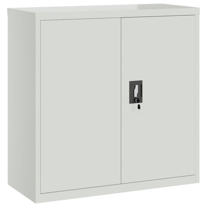Armadio Classificatore Grigio Chiaro 90x40x130 cm in Acciaio | homemem39