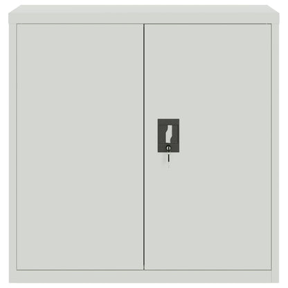 Armadio Classificatore Grigio Chiaro 90x40x130 cm in Acciaio | homemem39