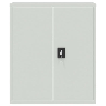 Armadio Classificatore Grigio Chiaro 90x40x145 cm in Acciaio | homemem39