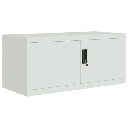 Armadio Classificatore Grigio Chiaro 90x40x240 cm in Acciaio | homemem39