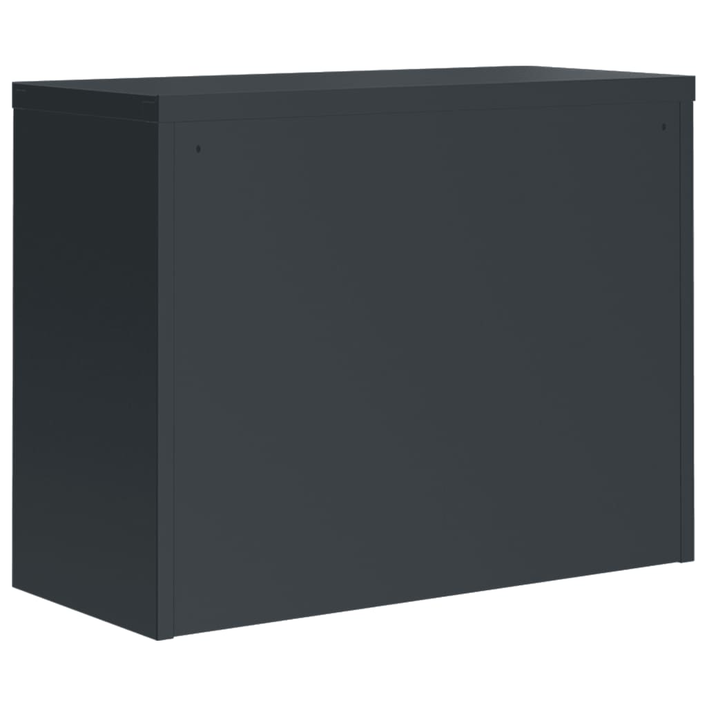 Armadio Classificatore Antracite 90x40x110 cm in Acciaio | homemem39