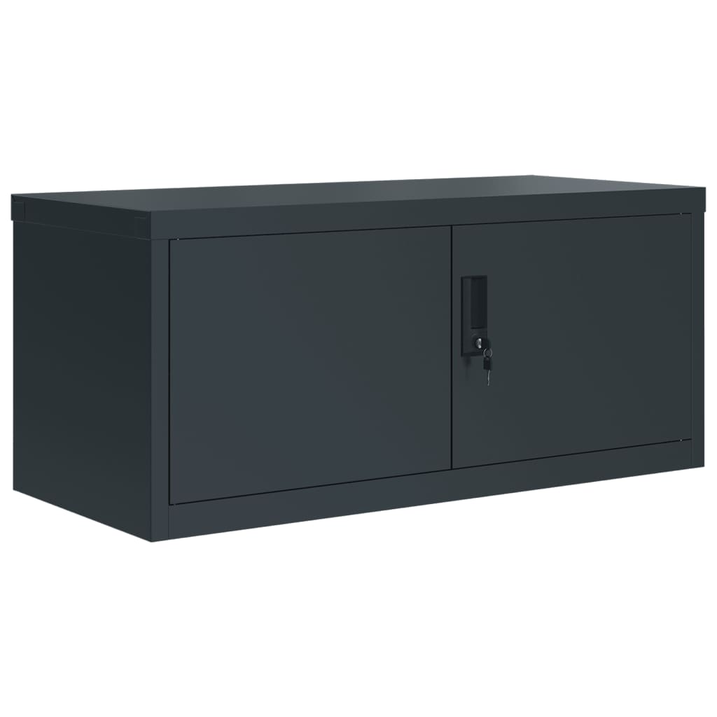 Armadio Classificatore Antracite 90x40x130 cm in Acciaio | homemem39