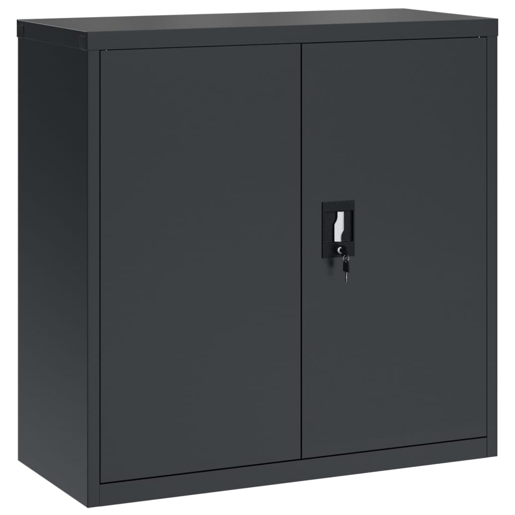 Armadio Classificatore Antracite 90x40x130 cm in Acciaio | homemem39