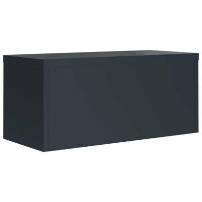 Armadio Classificatore Antracite 90x40x145 cm in Acciaio | homemem39