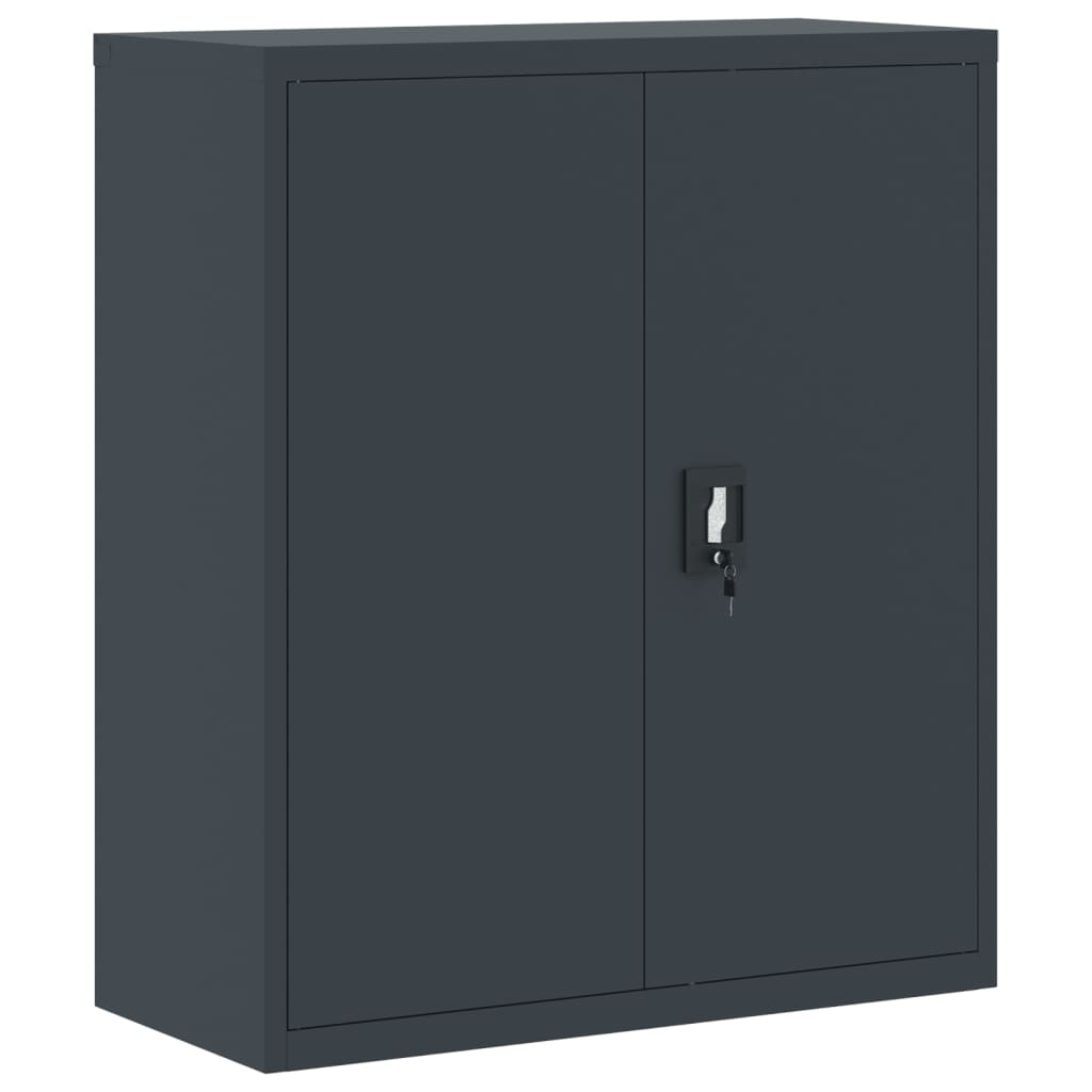 Armadio Classificatore Antracite 90x40x145 cm in Acciaio | homemem39
