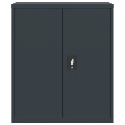 Armadio Classificatore Antracite 90x40x145 cm in Acciaio | homemem39