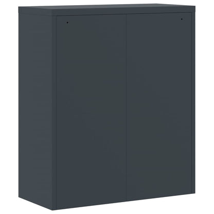 Armadio Classificatore Antracite 90x40x145 cm in Acciaio | homemem39