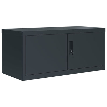 Armadio Classificatore Antracite 90x40x180 cm in Acciaio | homemem39