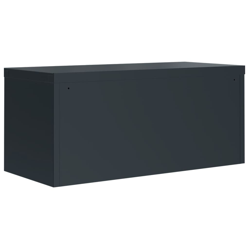Armadio Classificatore Antracite 90x40x180 cm in Acciaio | homemem39