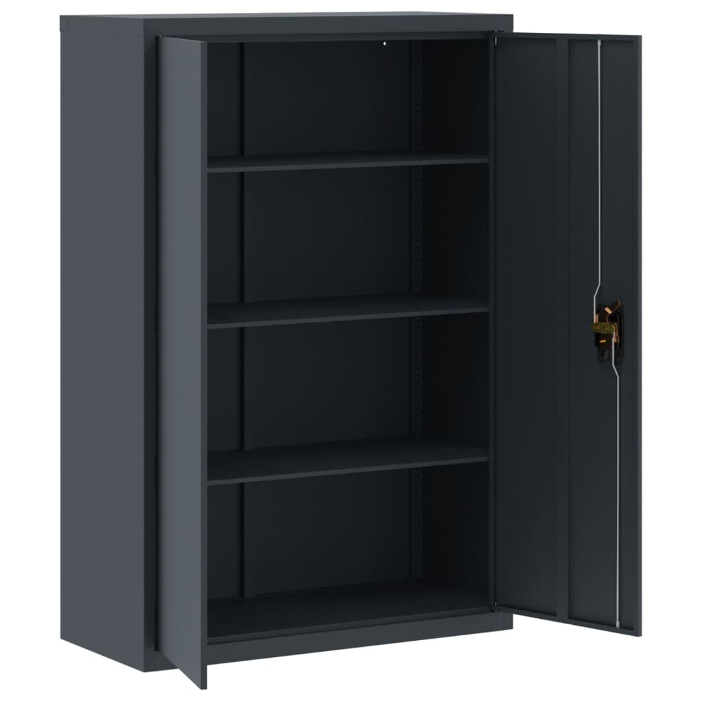Armadio Classificatore Antracite 90x40x180 cm in Acciaio | homemem39