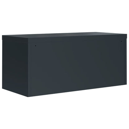 Armadio Classificatore Antracite 90x40x220 cm in Acciaio | homemem39