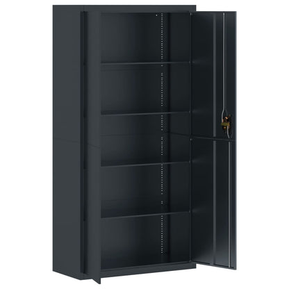 Armadio Classificatore Antracite 90x40x220 cm in Acciaio | homemem39