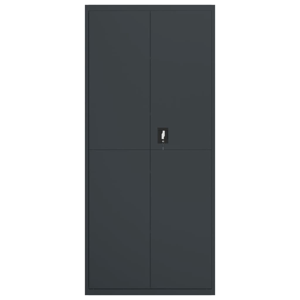 Armadio Classificatore Antracite 90x40x240 cm in Acciaio | homemem39