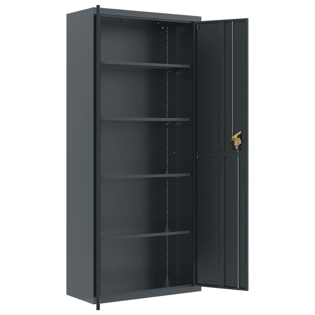 Armadio Classificatore Antracite 90x40x240 cm in Acciaio | homemem39