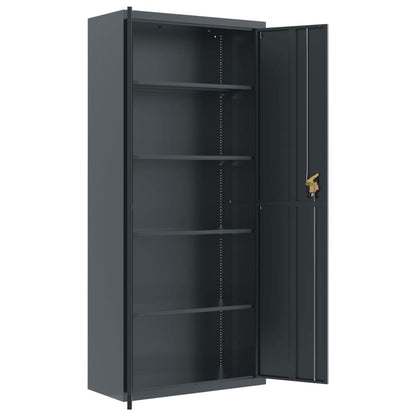 Armadio Classificatore Antracite 90x40x240 cm in Acciaio | homemem39