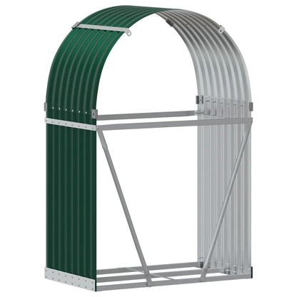 Portaceppi Verde 80x45x120 cm in Acciaio Zincato - homemem39