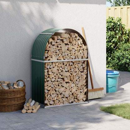 Portaceppi Verde 80x45x120 cm in Acciaio Zincato - homemem39
