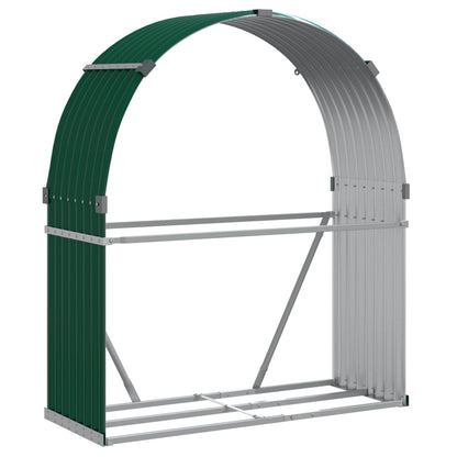 Portaceppi Verde 120x45x140 cm in Acciaio Zincato - homemem39