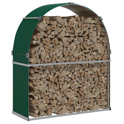 Portaceppi Verde 120x45x140 cm in Acciaio Zincato - homemem39