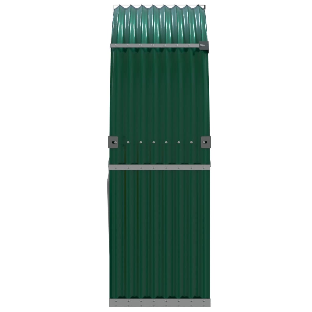 Portaceppi Verde 120x45x140 cm in Acciaio Zincato - homemem39
