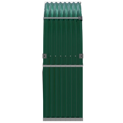 Portaceppi Verde 120x45x140 cm in Acciaio Zincato - homemem39