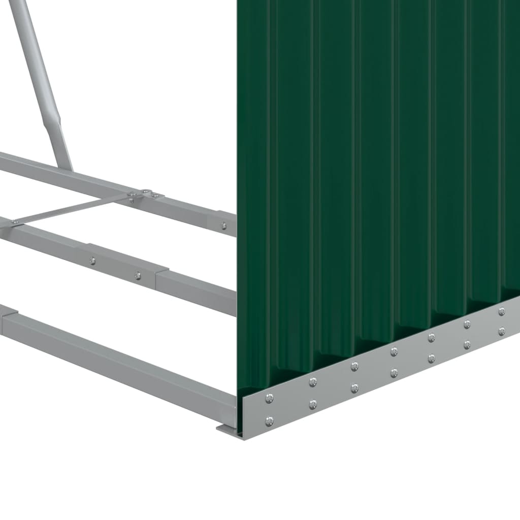 Portaceppi Verde 120x45x140 cm in Acciaio Zincato - homemem39