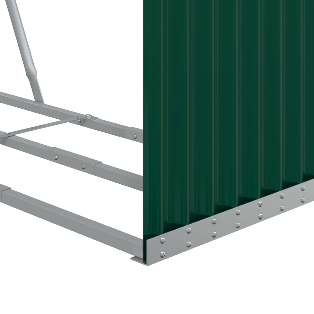 Portaceppi Verde 120x45x100 cm in Acciaio Zincato - homemem39