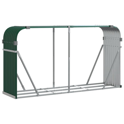Portaceppi Verde 180x45x100 cm in Acciaio Zincato - homemem39