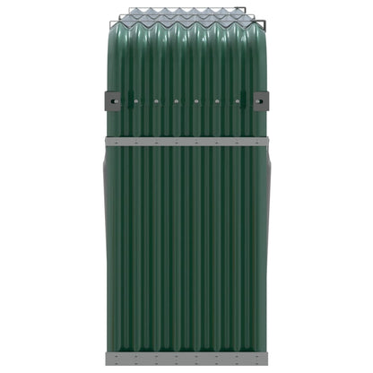 Portaceppi Verde 180x45x100 cm in Acciaio Zincato - homemem39
