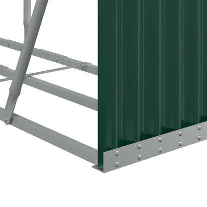Portaceppi Verde 180x45x100 cm in Acciaio Zincato - homemem39