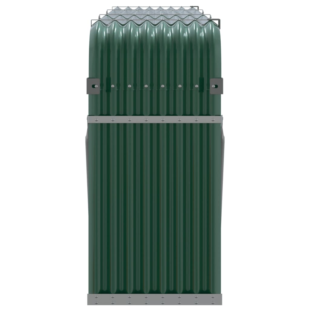 Portaceppi Verde 234x45x100 cm in Acciaio Zincato - homemem39