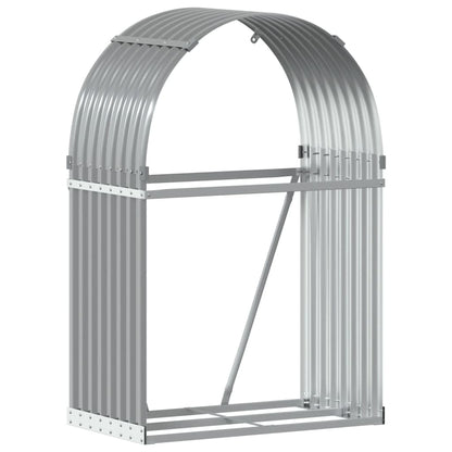Portaceppi Grigio Chiaro 80x45x120 cm in Acciaio Zincato - homemem39