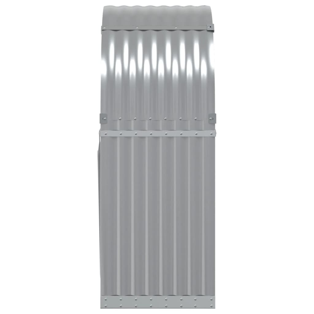 Portaceppi Grigio Chiaro 80x45x120 cm in Acciaio Zincato - homemem39