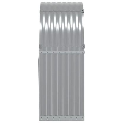 Portaceppi Grigio Chiaro 80x45x120 cm in Acciaio Zincato - homemem39