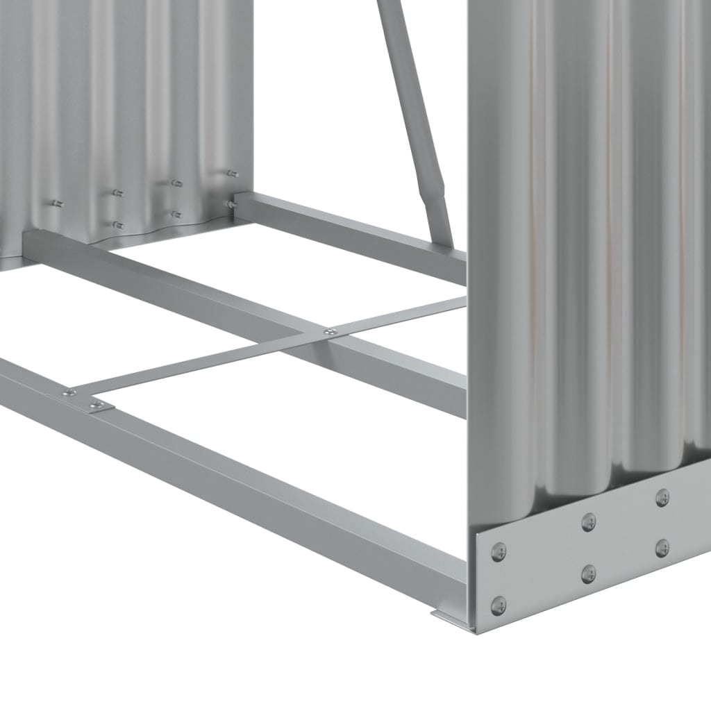 Portaceppi Grigio Chiaro 80x45x120 cm in Acciaio Zincato - homemem39