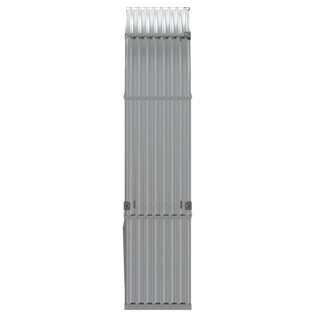 Portaceppi Grigio Chiaro 120x45x210 cm in Acciaio Zincato - homemem39