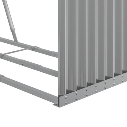 Portaceppi Grigio Chiaro 120x45x210 cm in Acciaio Zincato - homemem39