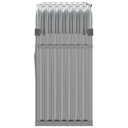 Portaceppi Grigio Chiaro 120x45x100 cm in Acciaio Zincato - homemem39