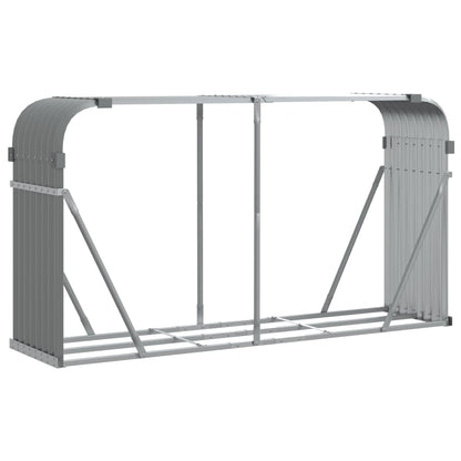 Portaceppi Grigio Chiaro 180x45x100 cm in Acciaio Zincato - homemem39