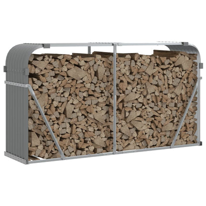 Portaceppi Grigio Chiaro 180x45x100 cm in Acciaio Zincato - homemem39