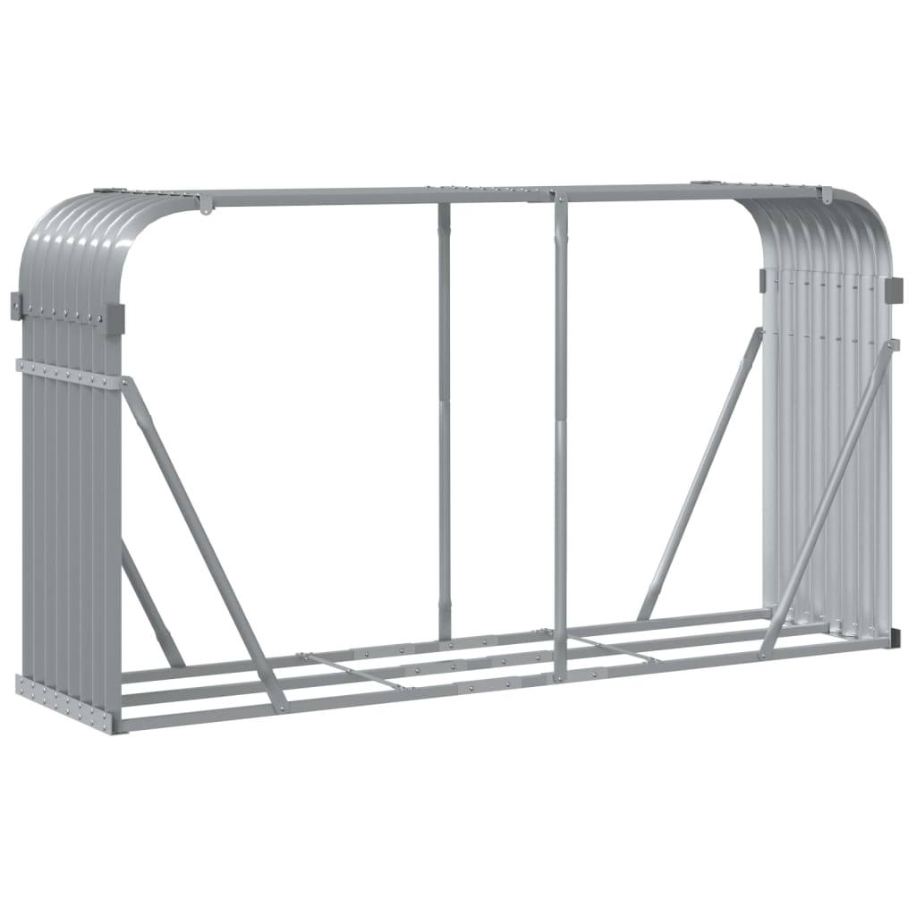 Portaceppi Grigio Chiaro 180x45x100 cm in Acciaio Zincato - homemem39