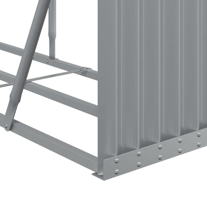 Portaceppi Grigio Chiaro 180x45x100 cm in Acciaio Zincato - homemem39