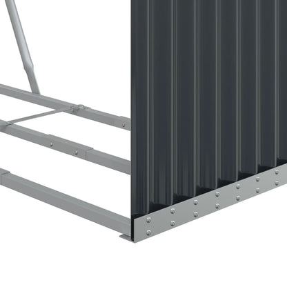 Portaceppi Antracite 120x45x140 cm in Acciaio Zincato - homemem39