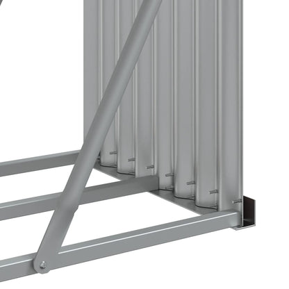 Portaceppi Antracite 180x45x100 cm in Acciaio Zincato - homemem39
